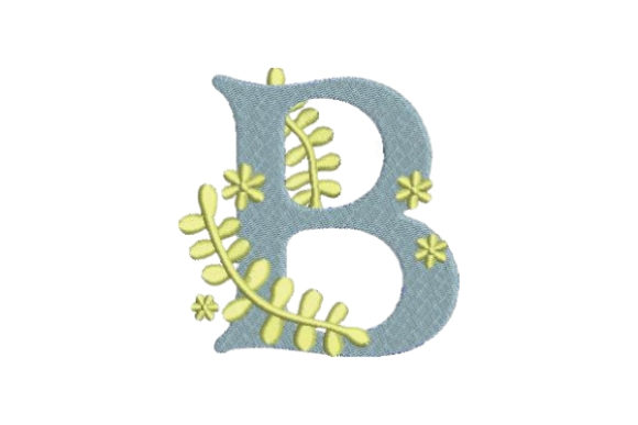 Floral Alphabet B: A Seasonal Embroidery Gem