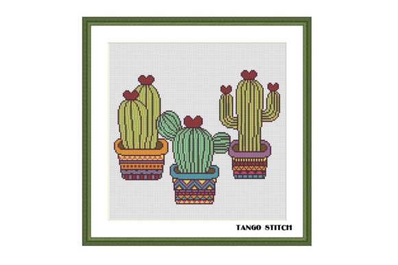 Funny Cactuses Easy Cross Stitch Pattern Review for Seasonal Use