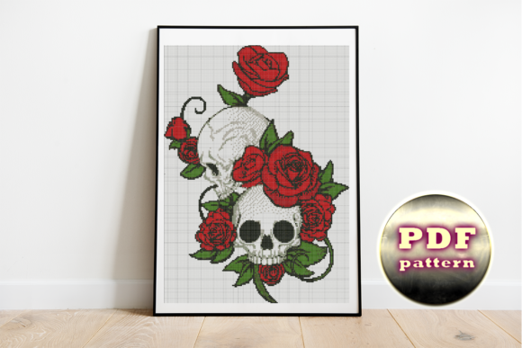 Skull and Roses Cross Stitch Pattern Review for Handmade Gifts