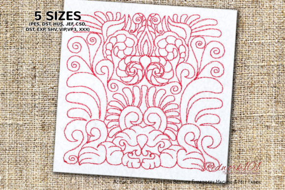 Swan Bird with Floral Design