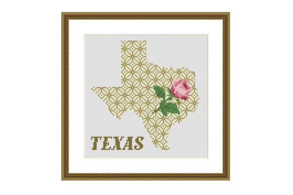 Texas Silhouette Cross Stitch Pattern Review for Boutique Sweatshirts